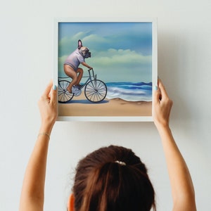 Buldogue Francês | arte de parede de buldogue francês | Decoração de parede de buldogue francês | Posters de parede de buldogue francês