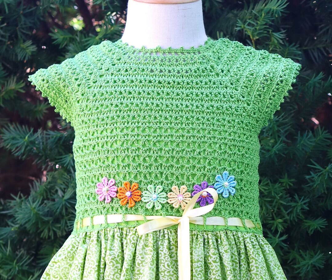 Girl's Crochet Dress Little Girl's Dress Child's Etsy