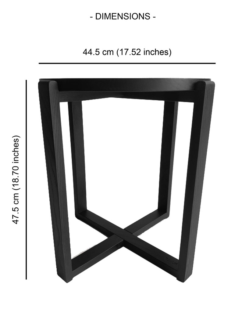 Wooden Round Coffee Table,modern Black Coffee Table, Round Black Coffee