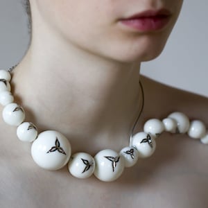 VITTORIA wedding necklace - JUNIPER COLLECTION - unique piece - Italian design - flower choker- unique wedding gift