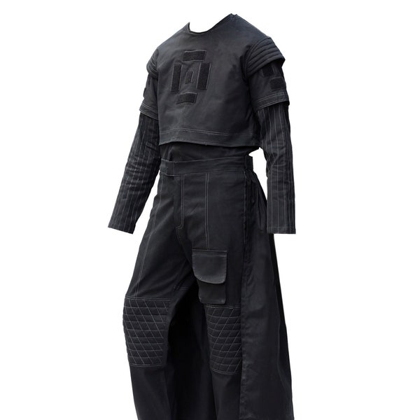 Mandalorian Star War Flight Suit Inspired Book of Boba Fett Costume Din Djarin Cosplay Bounty Hunter Outfit 3 Piece Flak Vest Suit