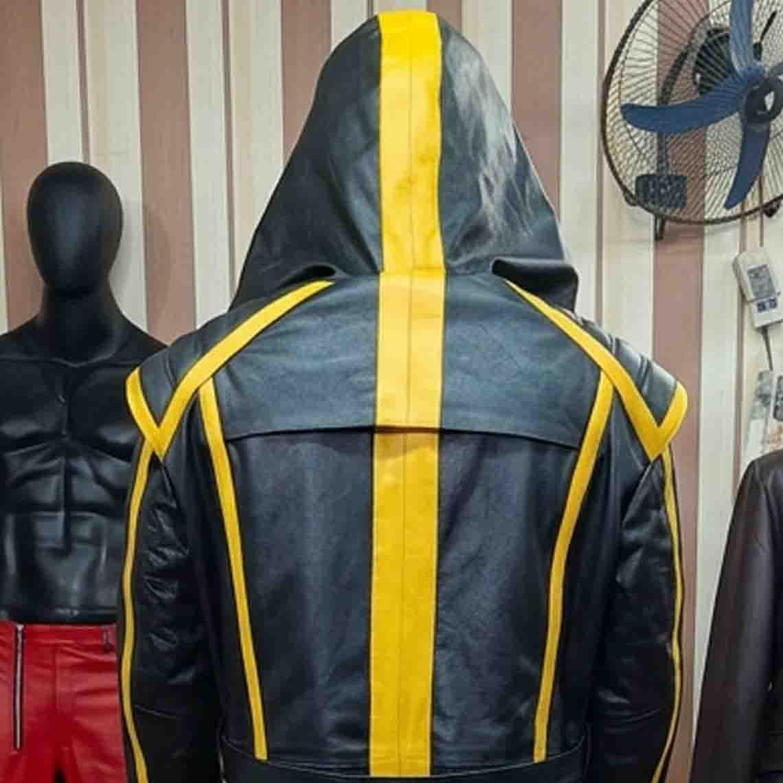 Obsidian Robe Obsidian Viper Assassin Leather Robe, Hooded Black Long Coat, Fantasy ...