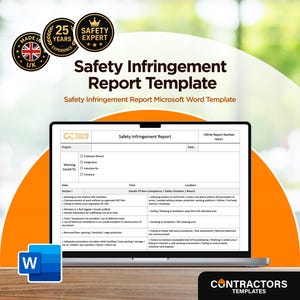 Workplace Safety Violation Report Template: Editable Word Document