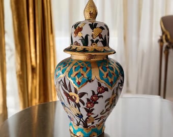 Antique Turkish Kutahya vase with gorgeous Iznik design - Etsy 日本