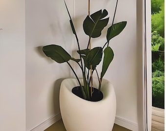 Dinosaur Egg Flower Pot, concrete textured flower pot, unique concrete flower pot with stylish design, let your plants shine