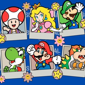 Super Mario Family Png Svg, Super Mario Png, Mario svg,Super Mario Digital Files Svg png, Mario,Mario Super Mario Princess Png Svg, Princess
