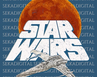 Star Wars Digital Png Svg, StarWars Sticker PNG, Clipart Vector Style ,Star Wars PNG,Star Wars Clipart, Yoda R2d2 Darth Vader png clipart