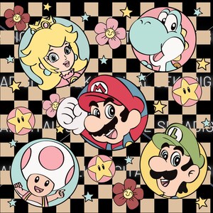 Super Mario Family Png Svg,Super Mario Princess Png Svg, Princess, Super Mario Png, Mario svg,Super Mario Digital Files Svg png, Mario,Mario