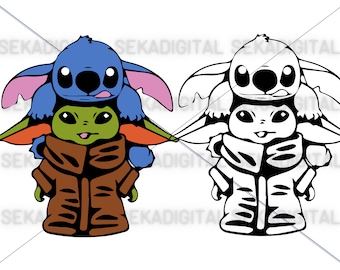 Stitch PNG,Star Wars Clipart, Baby Yoda Png,Stitch R2d2 Darth Vader png clipart,Stitch Digital Png Svg,Stitch Sticker PNG, Stitch, Clipart