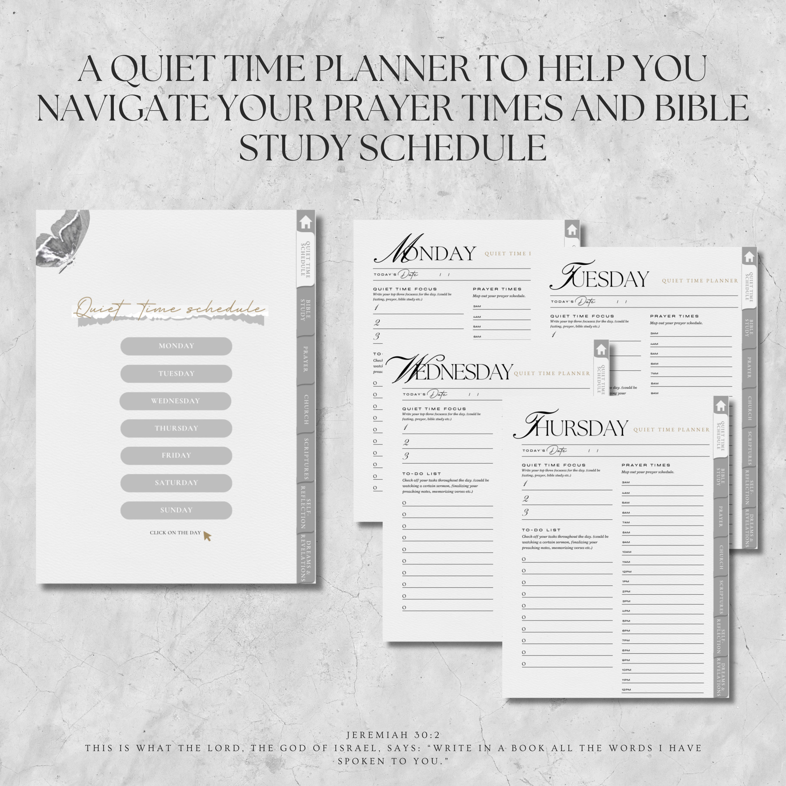 Digital Bible Study Journal | Faith Journal | Sermon Notes | Quiet Time ...