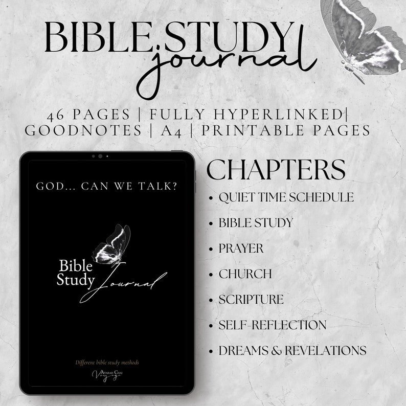 Digital Bible Study Journal | Faith Journal | Sermon Notes | Quiet Time ...