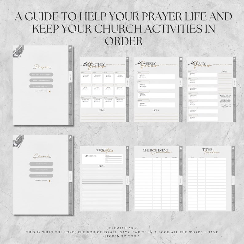 Digital Bible Study Journal | Faith Journal | Sermon Notes | Quiet Time ...
