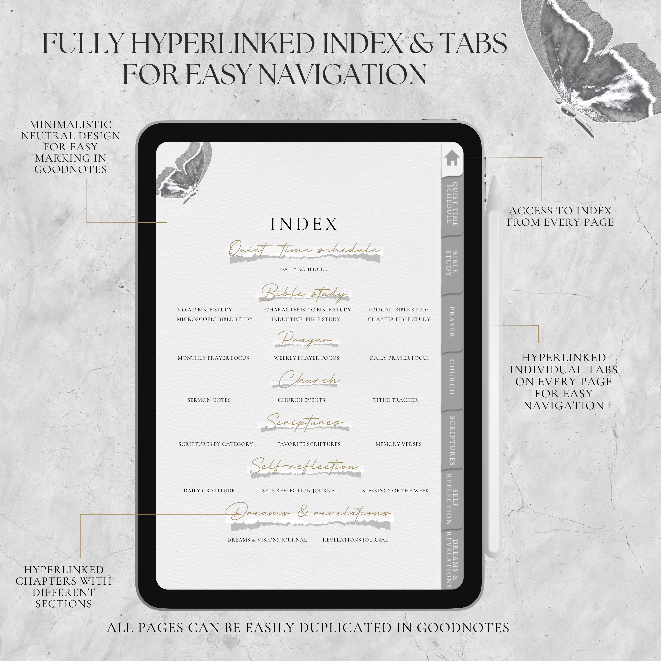 Digital Bible Study Journal | Faith Journal | Sermon Notes | Quiet Time ...