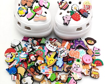 LondonStep (LS) Charm Shoes Clog Accessories Set: Includes 100pcs DIY Shoe Flowers, Shoe Buckles, and Cartoon Embellishments.