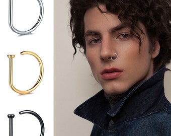 D-shaped Street-style Nose Ring