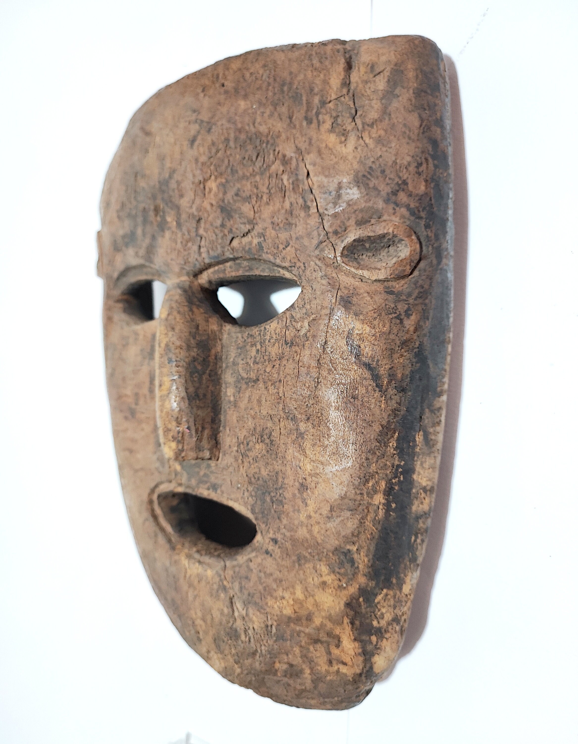 Ancient Himalayan Wooden Mask Etsy