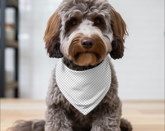 Canva Overlay Mock Up, Pet Bandana Mock Ups, Dog Bandana Mock Up, Canva Overlay Mock Up Dog Bandana, Drag and Drop Bandana Mock Up