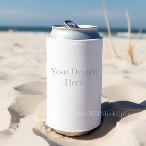Koozie Mock, Koozie Mockup, PSD Koozie Mock, Smart Object Koozie Mock, Koozie Mock PSD, Drink Mockup, AOP Mockup, Beach Mockup,