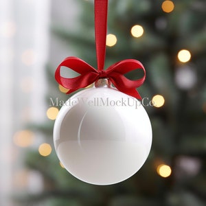 Smart Object Ornament Mock Up, PSD Ornament, Ornament Mockup Smart Object, Blank White Ornament Mock Up, PSD Smart Object Ornament,