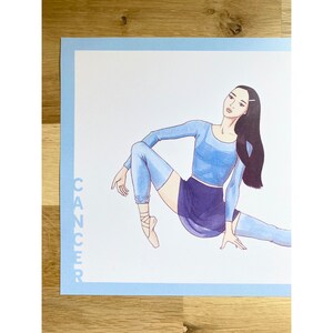 Astro sign Cancer - Dancer - Illustration