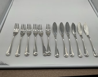 116 Piece Cutlery Set - Sambonet Italy - Silver Plated - Violin - Etsy