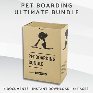 Ultimatives Paket für die Unterbringung von Haustieren, Servicevertrag für Tierhütten, Servicevertrag für Tierbetreuung, Vertrag für die Unterbringung von Hunden, Aufnahmeformular für die Tiertagesbetreuung