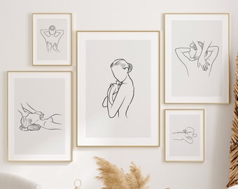 Body Massage Art Prints Set of 5, Spa Decor, Massage Therapist Art, Wellness Center Decor, Massage Room Decor, Treatment Room Art, Printable