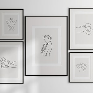 Body Massage Art Prints Set of 5, Spa Decor, Massage Therapist Art, Wellness Center Decor, Massage Room Decor, Treatment Room Art, Printable