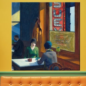 Edward Hopper Chop Suey Canvas Poster Art Reproduction Canvas Print Wall Art Canvas Ready to hang