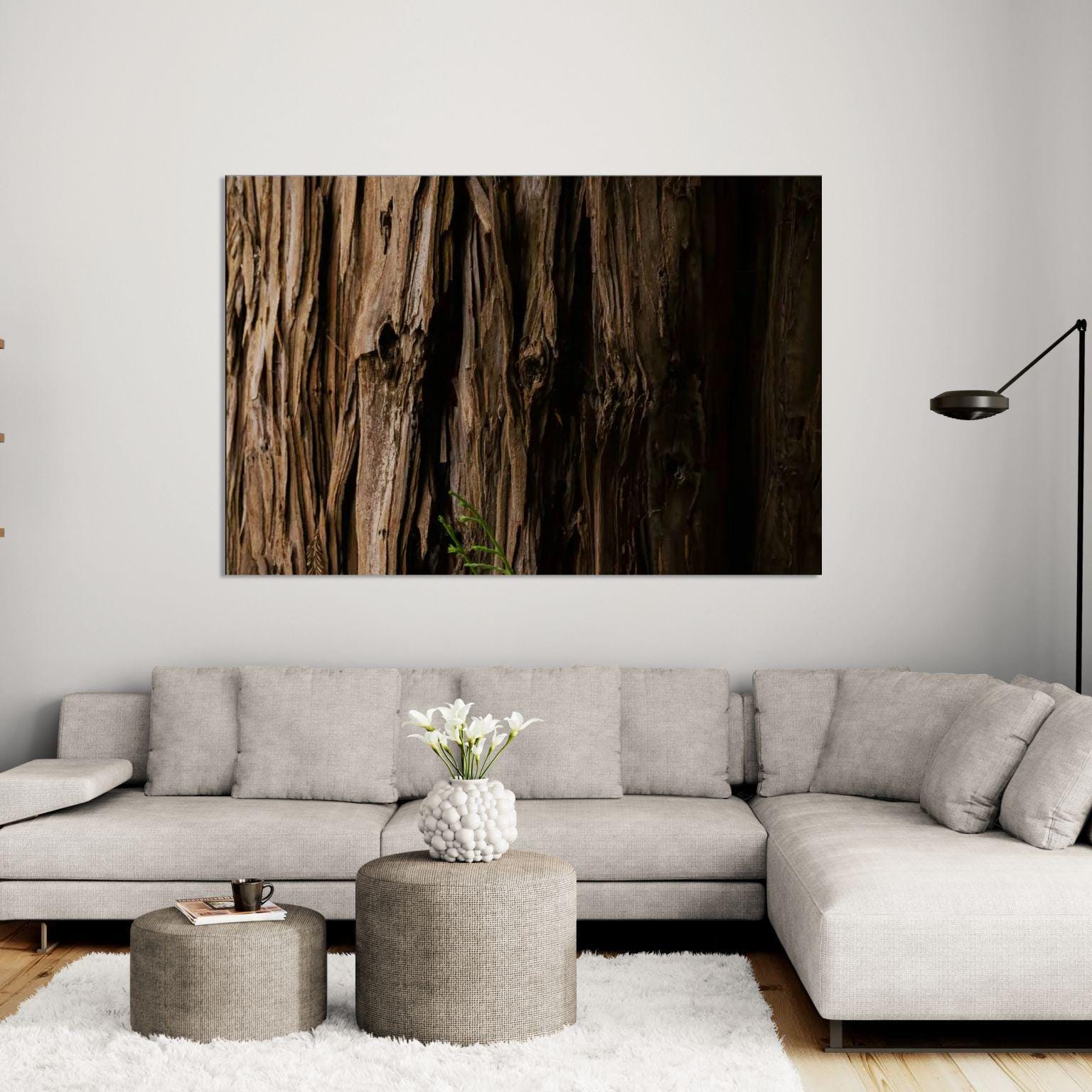 Wood Texture Canvas Art Natural Wall Decor Minimalist Gift Ready to Hang
