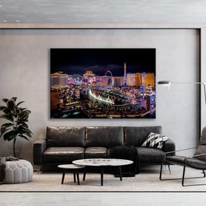 Las Vegas Strip Night Skyline Canvas Print - Ready to Hang