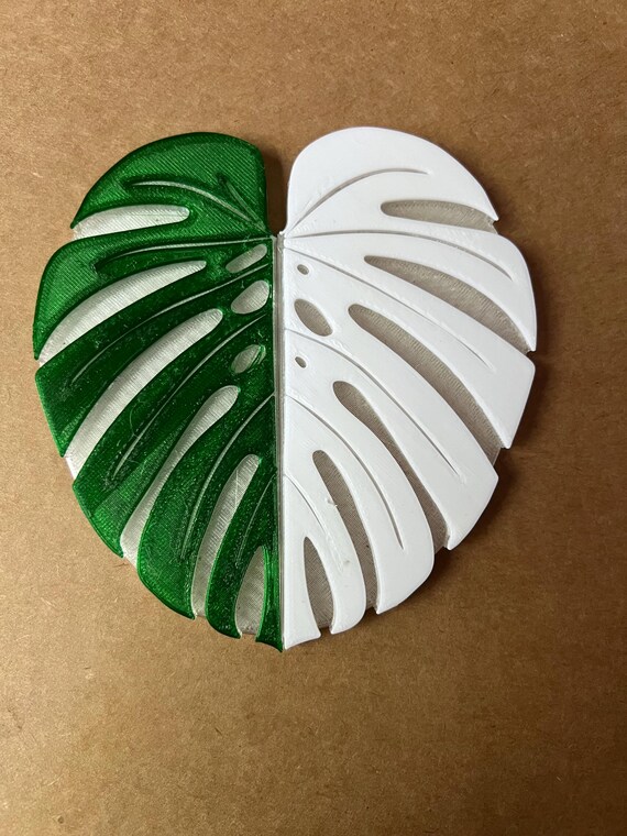 Monstera Albo 3D Printed Handles for Ikea Cabinet