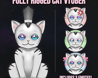 Live2d Cat VTuber! Fully Rigged