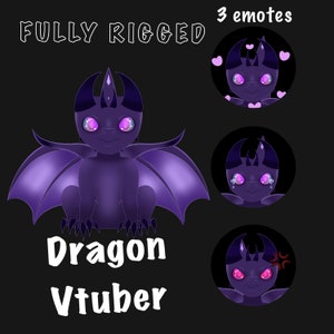 Live2d Dragon Vtuber Fully Rigged ( Simple )