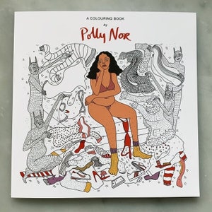 Official Polly Nor Illustrated Adult Colouring Book