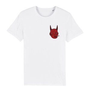 Polly Nor Devil Head - Unisex White T-shirt