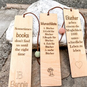 Wooden Bookmark Personalized | 19cm x 5cm | Gift for bookworms