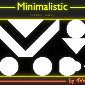 Minimalistic Stream Transition Pack, Twitch OBS Scenes Stinger, Twitch Transition