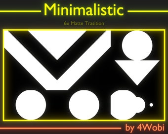 Paquete de transición de transmisión minimalista, Twitch OBS Scenes Stinger, Twitch Transition