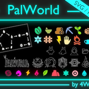 PalWorld Symbols | Scalable Vector Graphics | - SVG & PNG