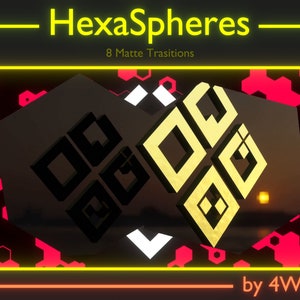 HexaSphere Stinger Pack, Transizione di scene in studio OBS in streaming