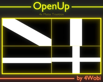 OpenUp Stream Transition, Twitch OBS Scenes Stinger, Twitch Transition
