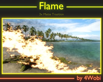 Transición de Flame Stream, escenas de Twitch OBS Stinger, transición de Twitch