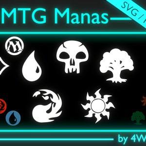 Magic the Gathering Mana Symbols | Scalable Vector Graphics | SVG & PNG