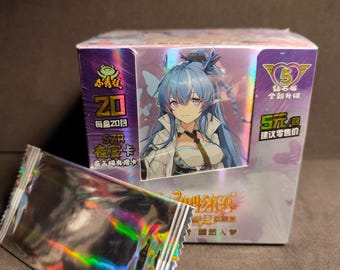 Goddess Story TCG NS-5M08 Caja de refuerzo sellada 20 sobres + 1 sobre PR gratis - 160 cartas Waifu Anime Girls