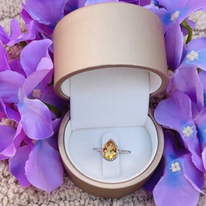 Natural Citrine Ring-925 sterling Silver Ring-Womens Ring-Promise Ring-Friendship Ring-Gift for Her-Dainty Ring-Promise Ring-Engagement Ring