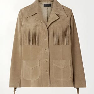 Ladies Fringes Vintage Style Leather Jacket Suede Leather Jacket, Ladies Leather Jacket , Western Jacket- Gifts For Her