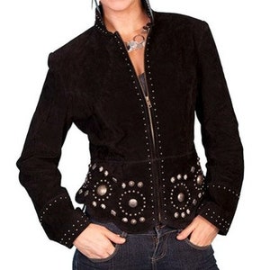 Women&#39;s Vintage Fringe Leather Jacket Suede Leather Jacket, Ladies Leather Jacket , Western Jacket- Gifts For Her