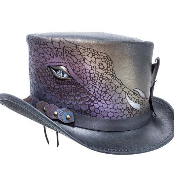 Classic Black Steampunk Top Hat With Ribbon Rock main image 1