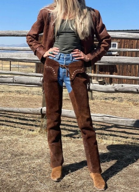Cowgirl leather pants deals